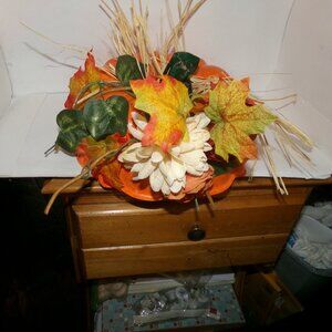 vintage cast iron bundt pan. upcycled for Halloween or fall